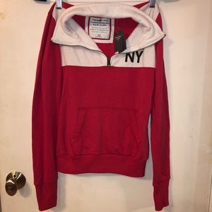 WOMENS Abercrombie&Fitch 1892 Quarter Zip Sweater